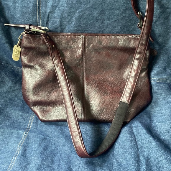 SAS Handbags - SAS leather hobo bag wine color beautiful leather and beautiful condition